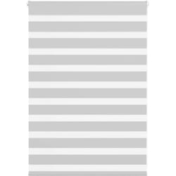 Vidaxl - Store zèbre gris clair largeur du tissu 95,9 cm polyester