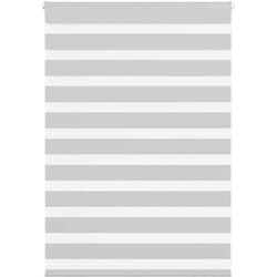 Vidaxl - Store zèbre gris clair largeur du tissu 100,9 cm polyester