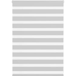 Vidaxl - Store zèbre gris clair largeur du tissu 105,9 cm polyester