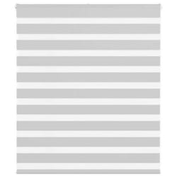 vidaXL Store zèbre gris clair largeur du tissu 1209 cm polyester store à enrouleur zébré store zébré pour fenêtre store 4014422