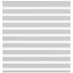 Vidaxl - Store zèbre gris clair largeur du tissu 140,9 cm polyester