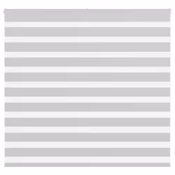 vidaXL Store zèbre gris clair largeur du tissu 1609 cm polyester store à enrouleur zébré store zébré pour fenêtre store 40144 ...