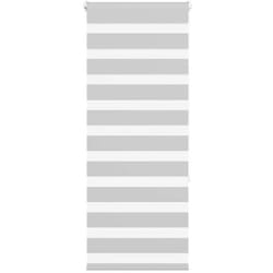 Store zèbre gris clair largeur du tissu 55,9 cm polyester Vidaxl
