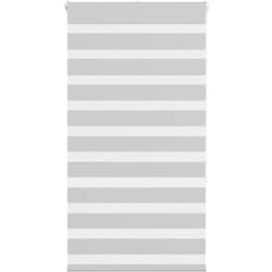 Store zèbre gris clair largeur du tissu 65,9 cm polyester - Vidaxl