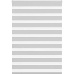 Store zèbre gris clair largeur du tissu 100,9 cm polyester - Vidaxl