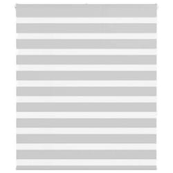 vidaXL Store zèbre gris clair largeur du tissu 1309 cm polyester store à enrouleur zébré store zébré pour fenêtre store 4014450