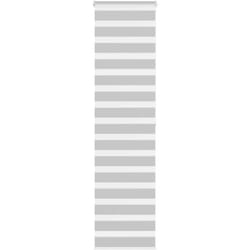 Vidaxl - Store zèbre gris clair largeur du tissu 60,9 cm polyester