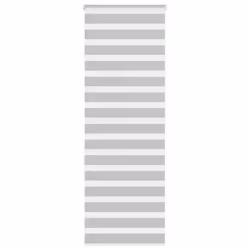 vidaXL Store zèbre gris clair largeur du tissu 659 cm polyester store à enrouleur zébré store zébré pour fenêtre store 401446 ...