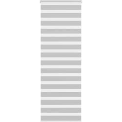 Store zèbre gris clair largeur du tissu 80,9 cm polyester - Vidaxl