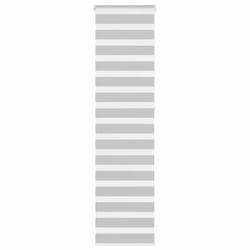 vidaXL Store zèbre gris clair largeur du tissu 559 cm polyester store à enrouleur zébré store zébré pour fenêtre store 4014487