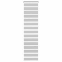 vidaXL Store zèbre gris clair largeur du tissu 609 cm polyester store à enrouleur zébré store zébré pour fenêtre store 4014488