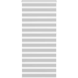 Vidaxl - Store zèbre gris clair largeur du tissu 110,9 cm polyester