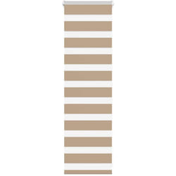 Vidaxl - Store zèbre marron sable largeur du tissu 40,9 cm polyester
