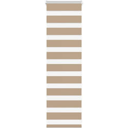 Vidaxl - Store zèbre marron sable largeur du tissu 45,9 cm polyester