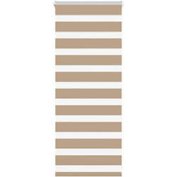 Vidaxl - Store zèbre marron sable largeur du tissu 55,9 cm polyester