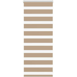Vidaxl - Store zèbre marron sable largeur du tissu 60,9 cm polyester