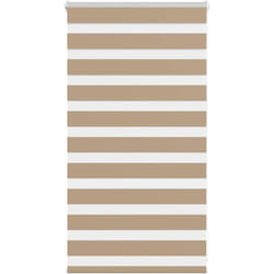 Store zèbre marron sable largeur du tissu 65,9 cm polyester - Vidaxl