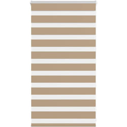 Vidaxl - Store zèbre marron sable largeur du tissu 80,9 cm polyester