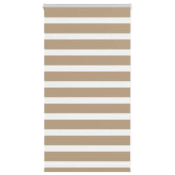 vidaXL Store zèbre - Marron sable, 85,9 cm largeur tissu - Polyester