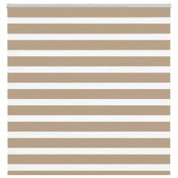 vidaXL Store zèbre largeur tissu 140,9 cm - Marron sable