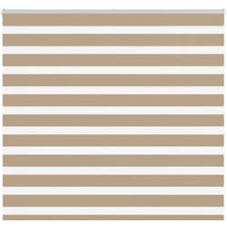 Vidaxl - Store zèbre marron sable largeur du tissu 150,9 cm polyester