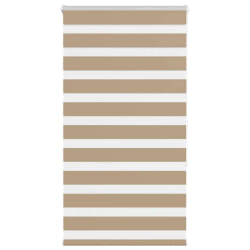 vidaXL Store zèbre - Marron sable, 85,9 cm largeur tissu - Polyester