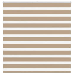 vidaXL Store zèbre largeur tissu 135,9 cm - Marron sable