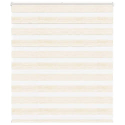 vidaXL Store zèbre beige marbré largeur du tissu 1309 cm polyester store à enrouleur zébré store zébré pour fenêtre 4014632