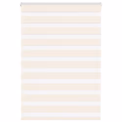 vidaXL Store zèbre beige marbré largeur du tissu 909 cm polyester store à enrouleur zébré store zébré pour fenêtre store