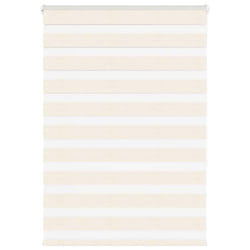 vidaXL Store zèbre beige marbré largeur du tissu 909 cm polyester store à enrouleur zébré store zébré pour fenêtre store