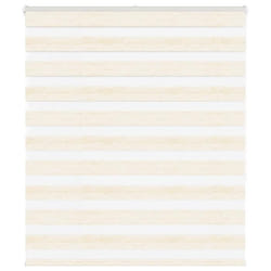 vidaXL Store zèbre beige marbré largeur du tissu 1209 cm polyester store à enrouleur zébré store zébré pour fenêtre 4014656