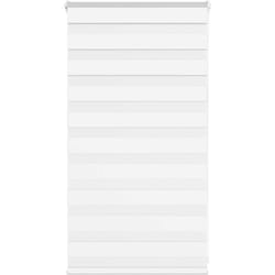 Vidaxl - Store zèbre blanc 85x100 cm largeur du tissu 80,9 cm polyester