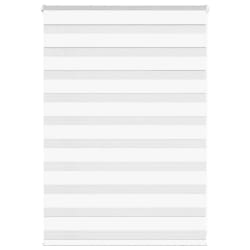 vidaXL Store zèbre - Blanc, 90x100 cm largeur tissu - Polyester