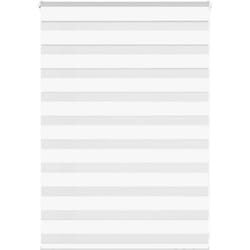 Store zèbre blanc 115x100 cm largeur du tissu 110,9cm polyester vidaXL