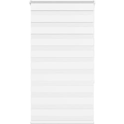 Store zèbre blanc 75x150 cm largeur du tissu 70,9 cm polyester - Vidaxl