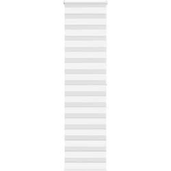 Store zèbre blanc 55x200 cm largeur du tissu 50,9 cm polyester - Vidaxl