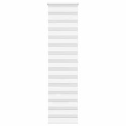 Store Zèbre Blanc 65x200 Cm Largeur Du Tissu 60,9 Cm Polyester Vidaxl