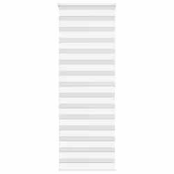 vidaXL Store zèbre blanc 70x200 cm largeur du tissu 659 cm polyester store à enrouleur zébré store zébré pour fenêtre 4014775