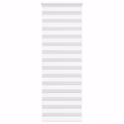 vidaXL Store zèbre blanc 80x200 cm largeur du tissu 759 cm polyester store à enrouleur zébré store zébré pour fenêtre 4014777