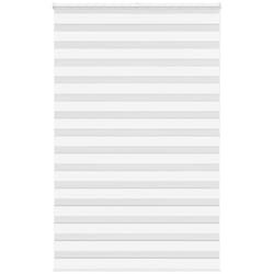 Store zèbre blanc 150x200 cm largeur du tissu 145,9cm polyester - Vidaxl