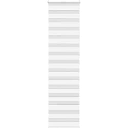 Store zèbre blanc 60x230 cm largeur du tissu 55,9 cm polyester - Vidaxl