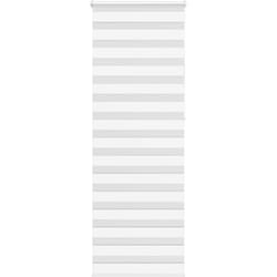 Store zèbre blanc 70x230 cm largeur du tissu 65,9 cm polyester - Vidaxl