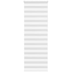 Store zèbre blanc 75x230 cm largeur du tissu 70,9 cm polyester - Vidaxl