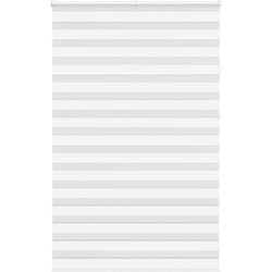 Store zèbre blanc 140x230 cm largeur du tissu 135,9cm polyester - Vidaxl
