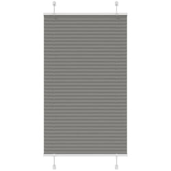Store plissé anthracite 75x100 cm largeur du tissu 74,4 cm Vidaxl