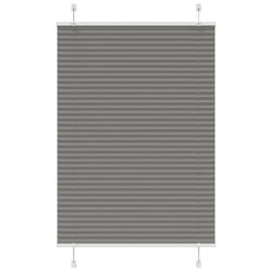 vidaXL Store plissé anthracite 85x150 cm largeur du tissu 844 cm store plissé de fenêtre store accordéon store plissé de