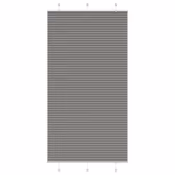 vidaXL Store plissé anthracite 110x200 cm largeur du tissu 1094 cm store plissé de fenêtre store accordéon store plissé 40151 ...