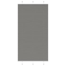 vidaXL Store plissé anthracite 110x200 cm largeur du tissu 1094 cm store plissé de fenêtre store accordéon store plissé 4015111