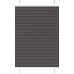 Vidaxl - Store plissé noir 85x100 cm largeur du tissu 84,4 cm polyester