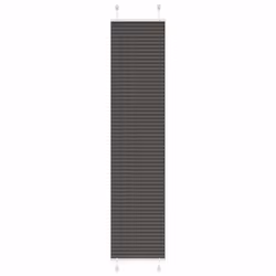 vidaXL Store plissé noir 40x200 cm largeur du tissu 394 cm polyester store plissé de fenêtre store accordéon store 4015148